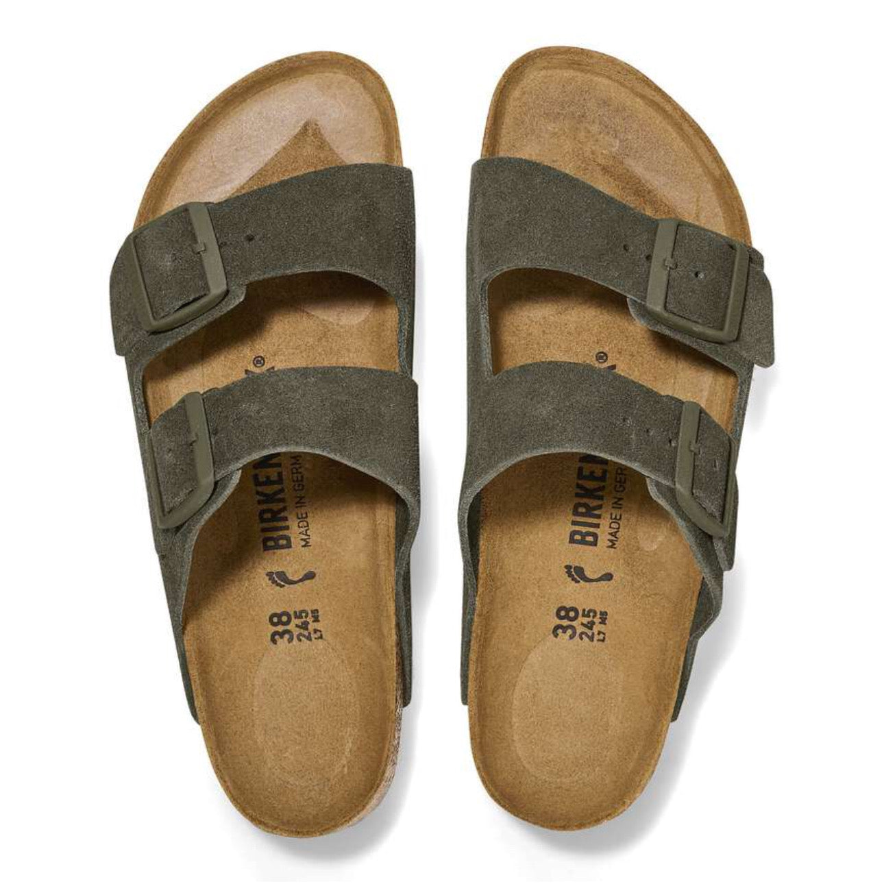 Birkenstock Arizona Soft Footbed Suede Leather Thyme
