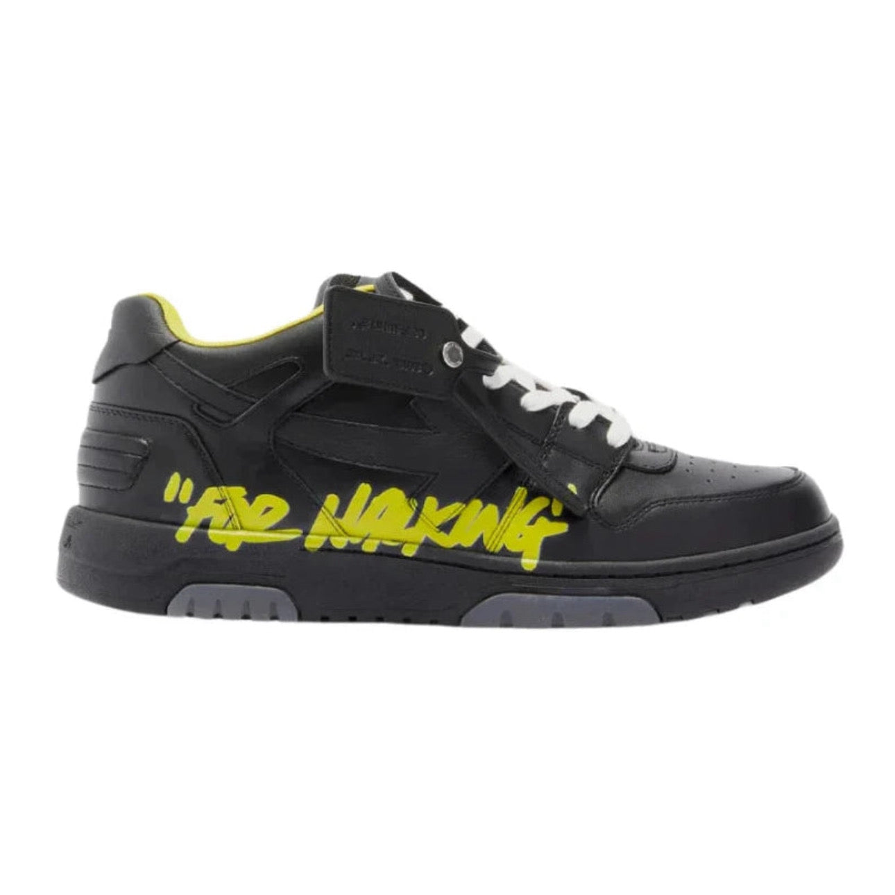 OFF-WHITE Out Of Office “ooo” Low Tops For Walking Black Yellow