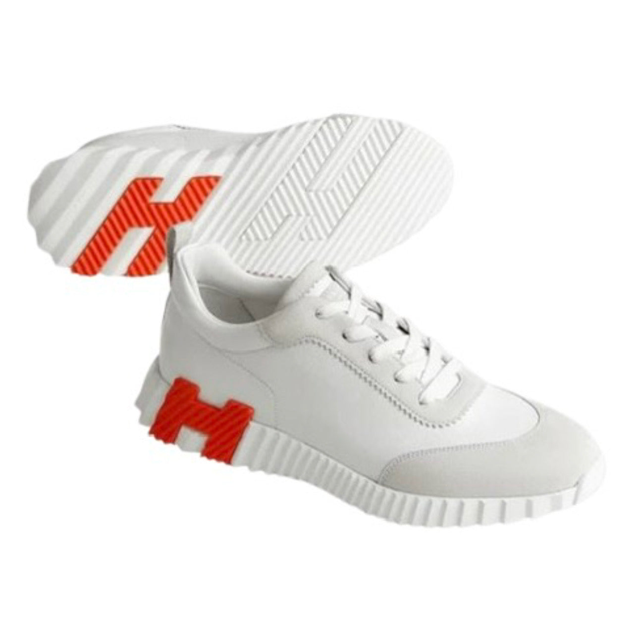 Hermes Paris Bouncing White/ orange