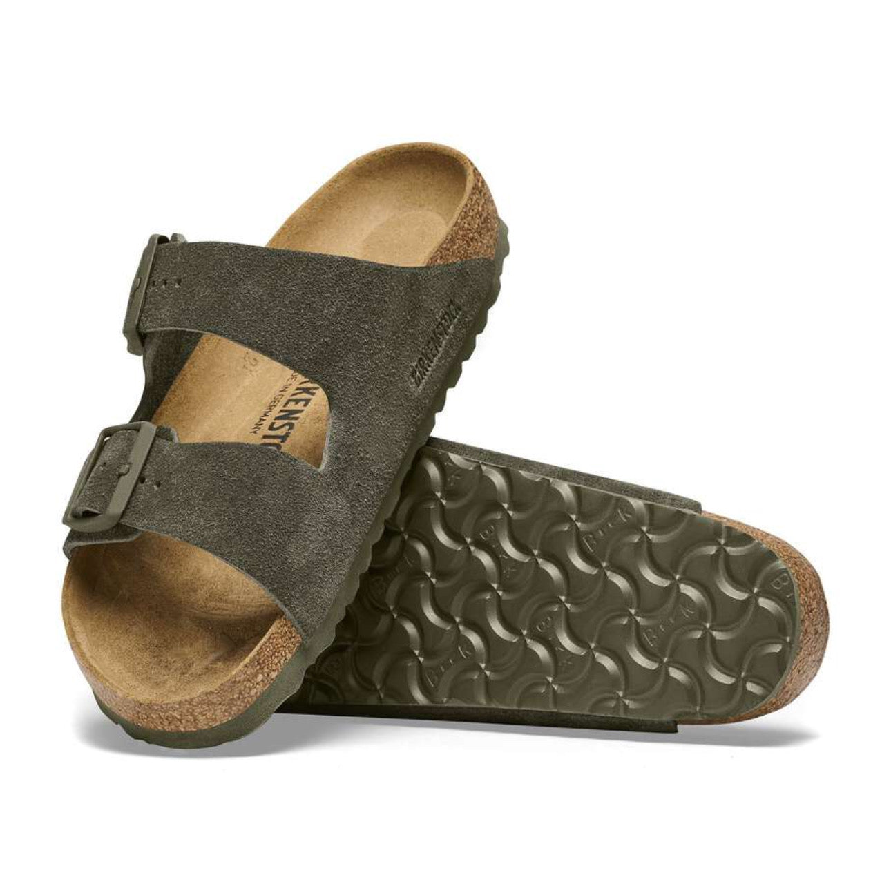 Birkenstock Arizona Soft Footbed Suede Leather Thyme