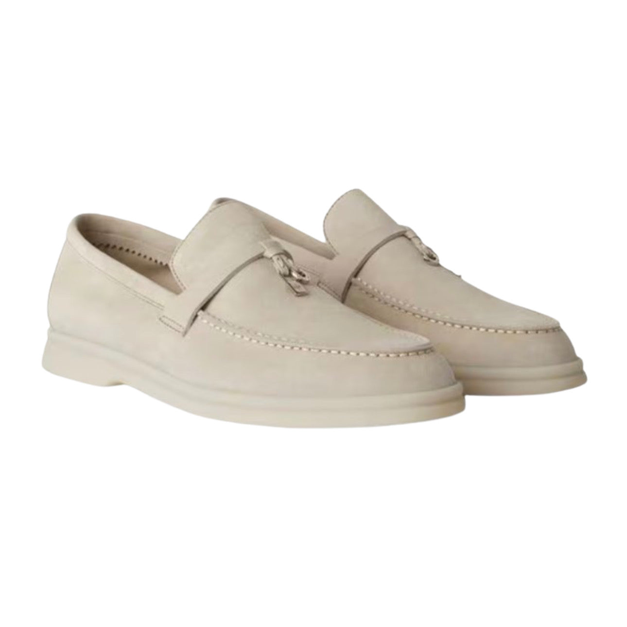 Loro piana Summer Charms Walk Loafer'Powder Pearl'