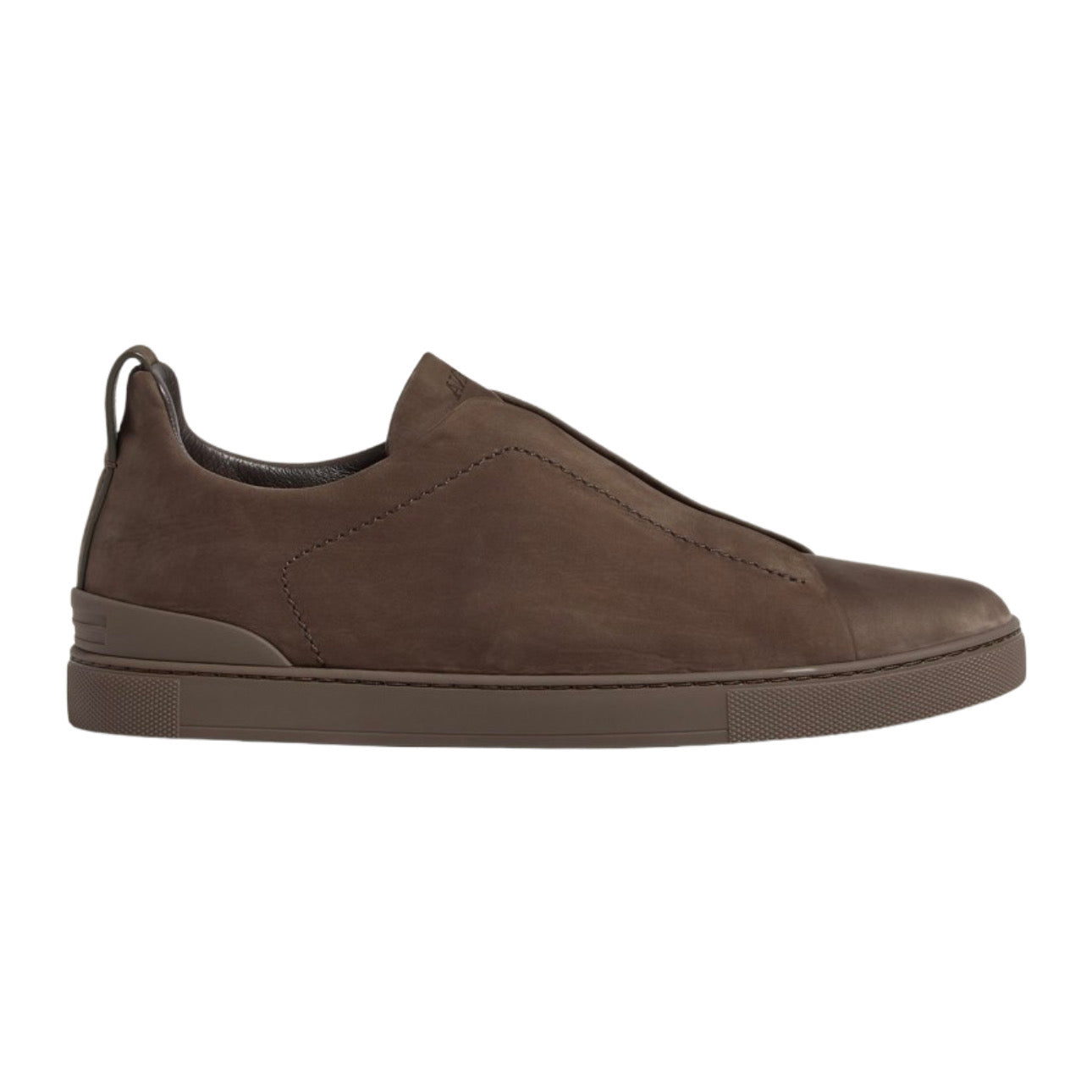 DARK TAUPE TRIPLE STITCH™ SECONDSKIN NUBUCK SNEAKERS Dark Taupe