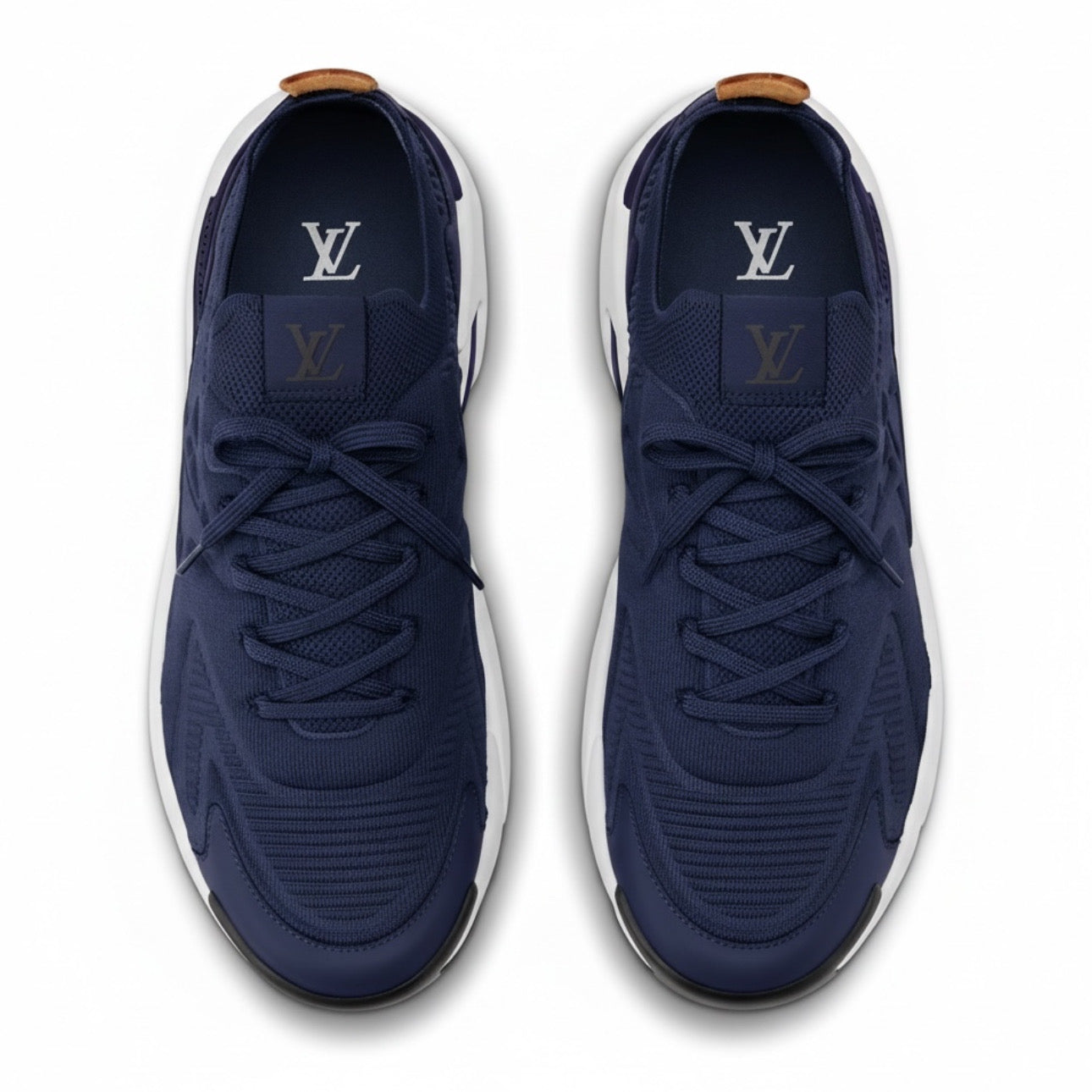 Louis Vuitton Tatic Knit Sneaker Navy Blue
