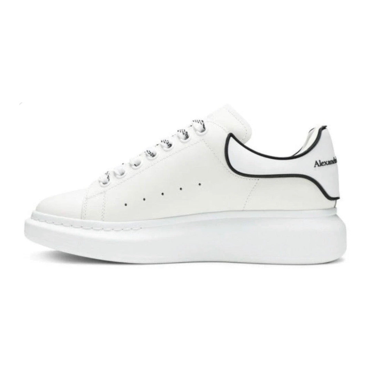 Alexander Mcqueen Oversized – White Black Trim